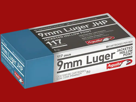 Aguila Ammunition 9mm Luger 117 Grain Jacketed Hollow Point - GUNS AND ...